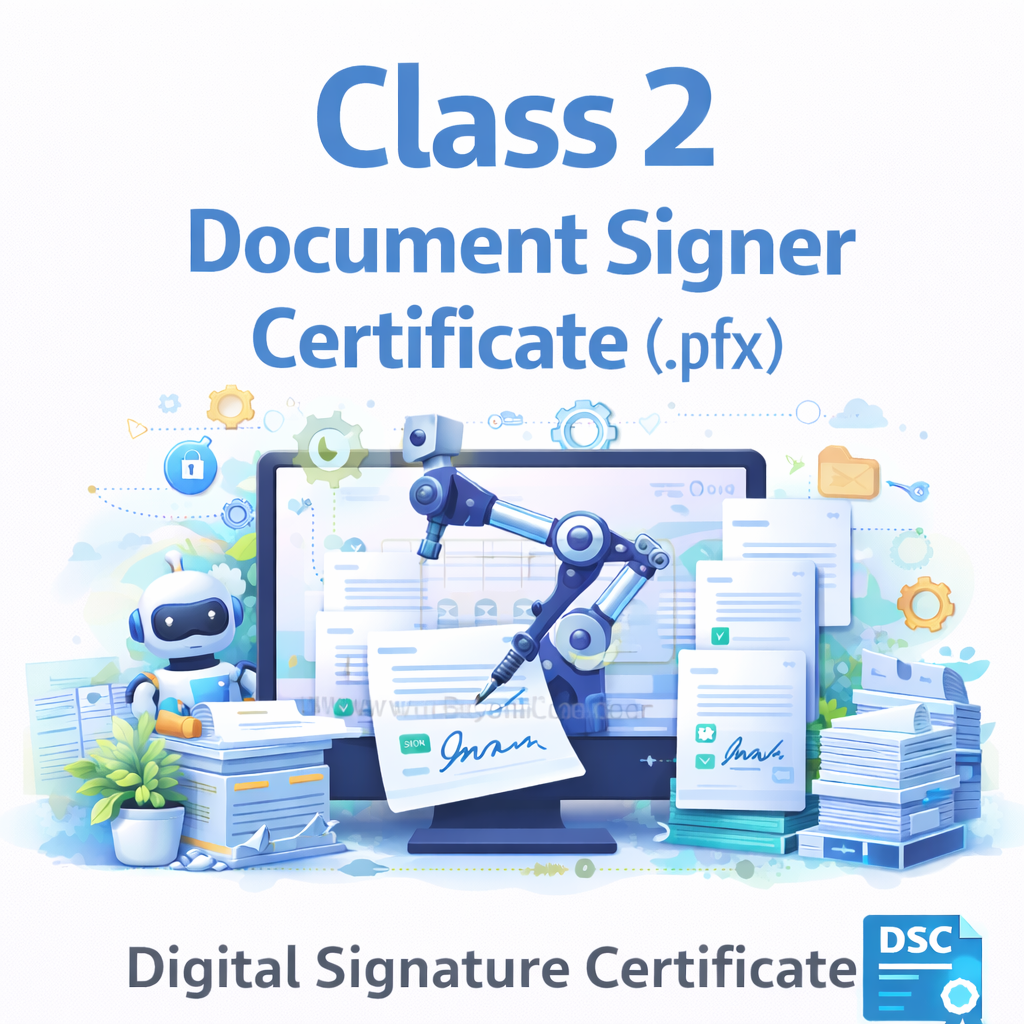 Class 2 Signing Document Signer Certificate (.pfx)