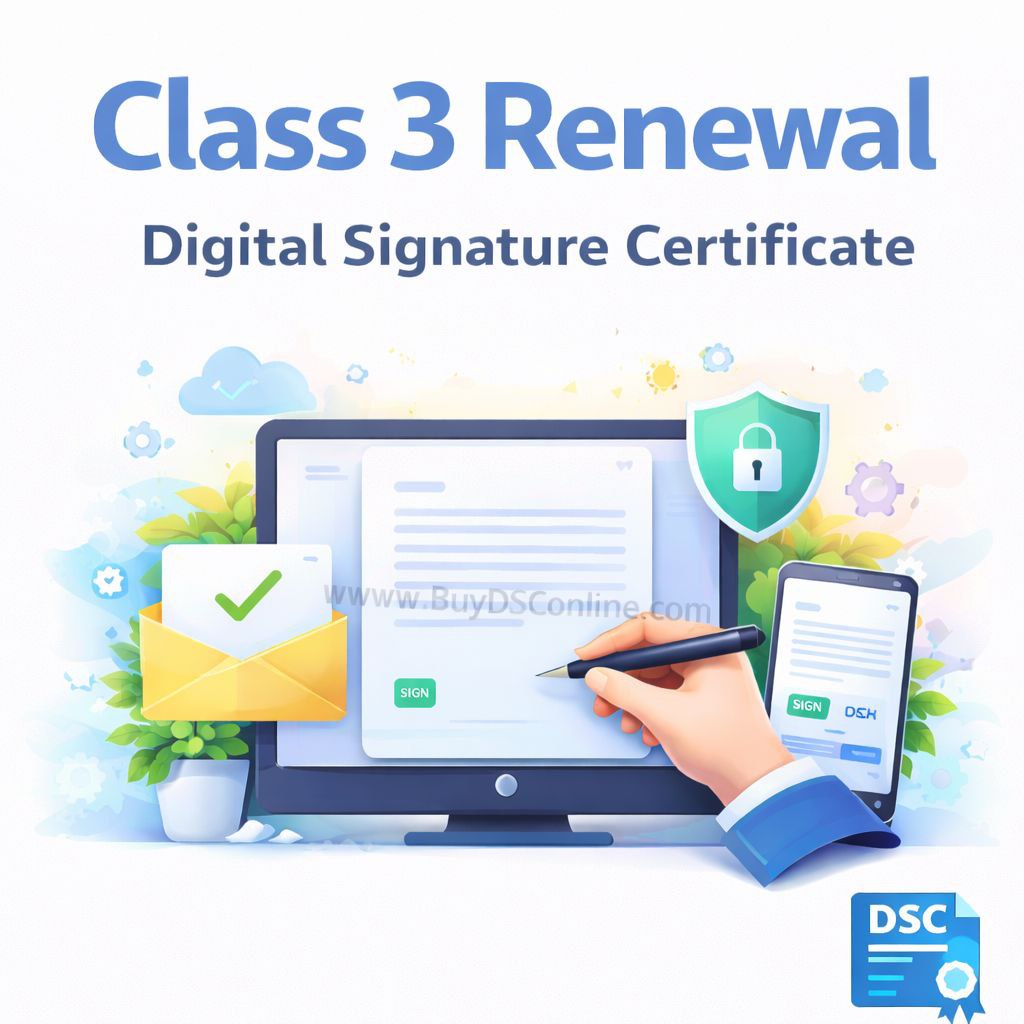 Class 3 Renewal DSC